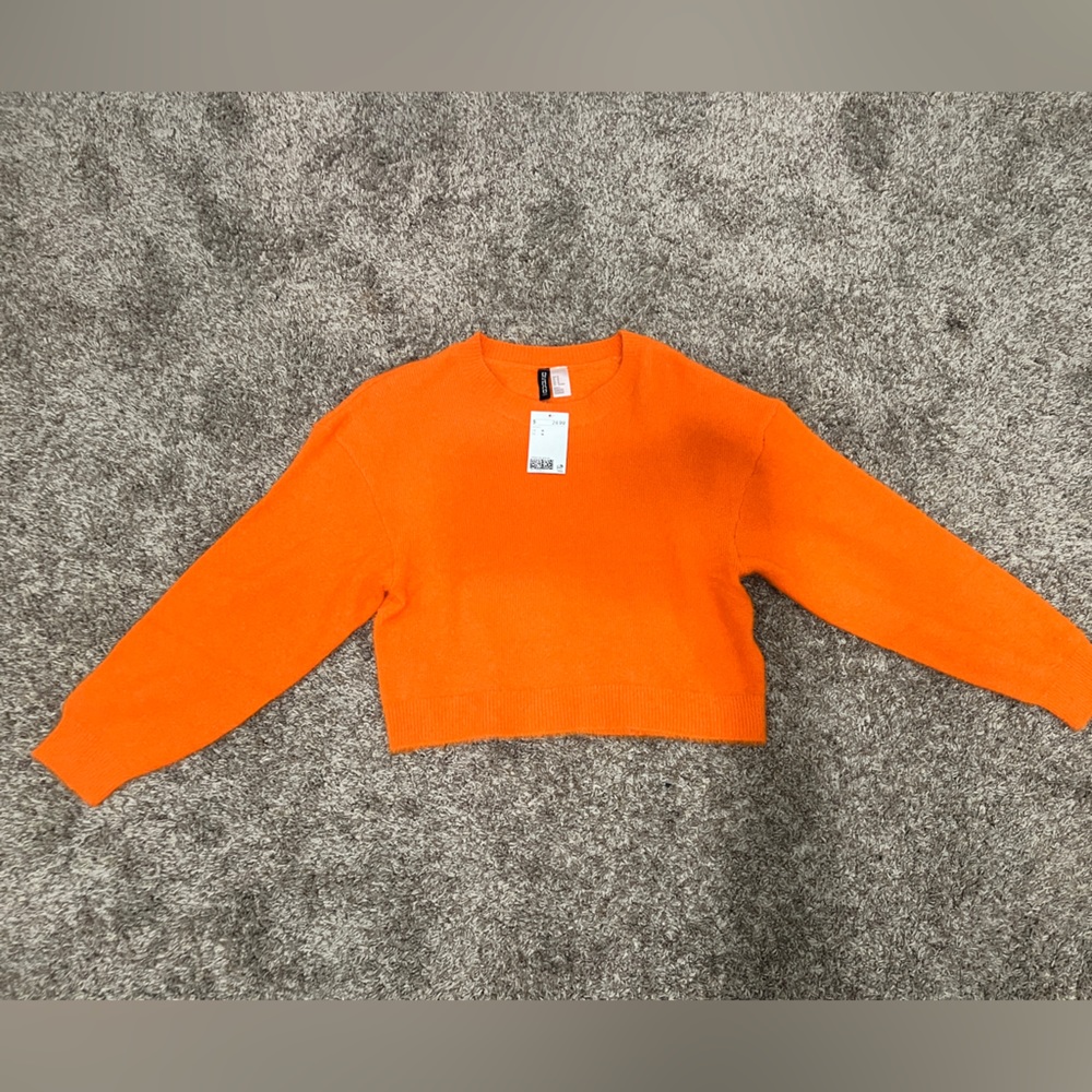 Short Orange Sweater